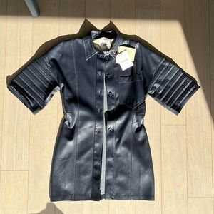 NWT Nanushka Vegan Leather Shirt
